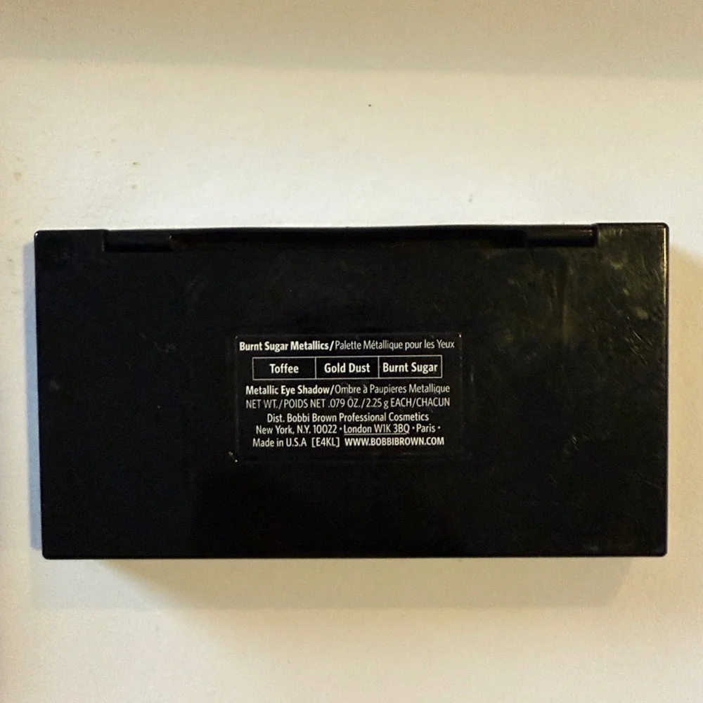 Bobbi Brown burnt sugar metallics eye shadow palette
